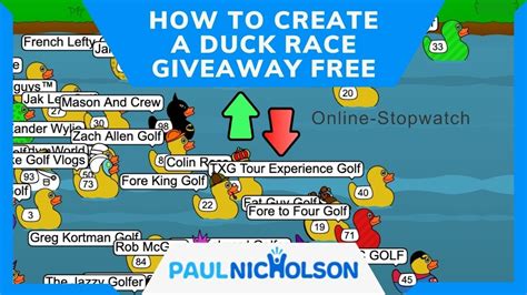 duck race generator free